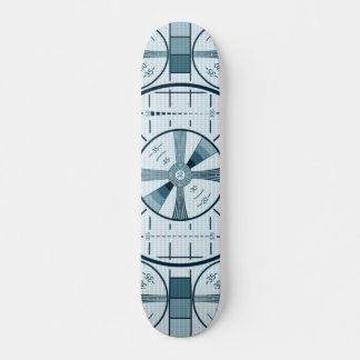 Vintage TV Test Pattern Skateboard