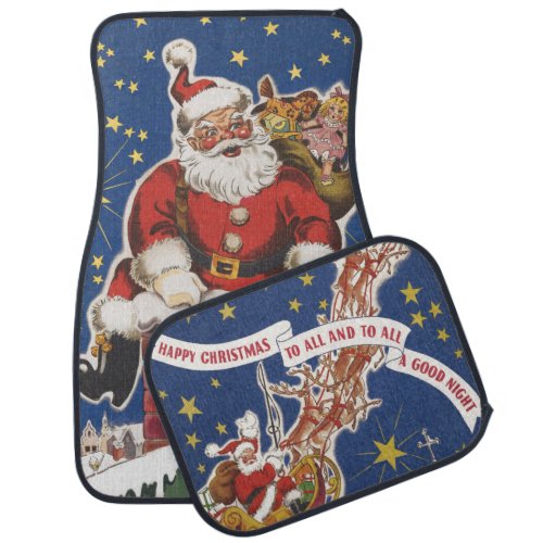 Vintage Twas the Night Before Christmas Car Mat