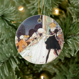 Vintage Twelve Dancing Princesses by Kay Nielsen Ceramic Ornament