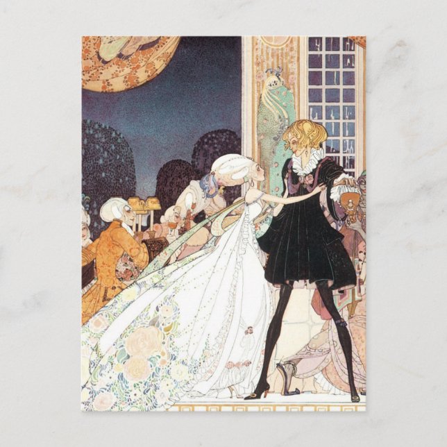 Vintage Twelve Dancing Princesses by Kay Nielsen Postcard (Front)