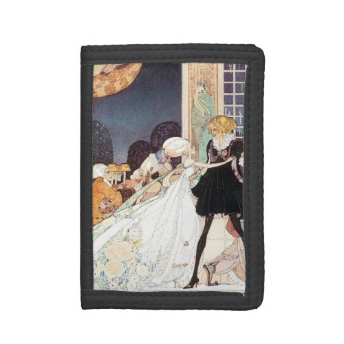 Vintage Twelve Dancing Princesses by Kay Nielsen Tri_fold Wallet