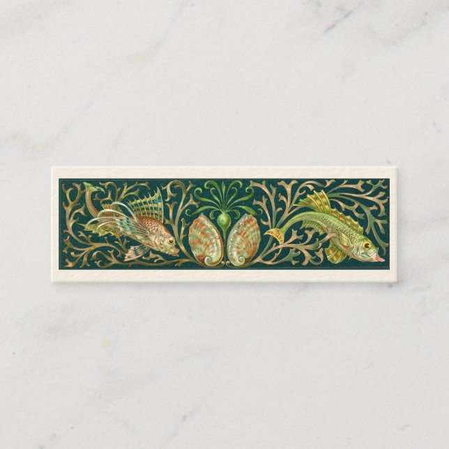 Vintage Twin Fishes Business Card (Front)