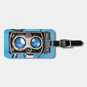 Vintage Twin Lens Camera Luggage Tag