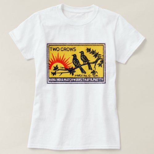Vintage Two Crows Match Label T_Shirt