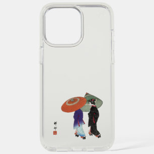 Vintage Two Japanese Women in the rain Ohara Koson iPhone 15 Pro Max Case
