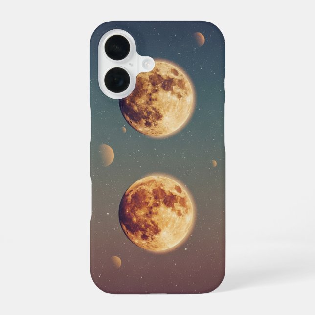 Vintage Two Moons iPhone Case (Back)