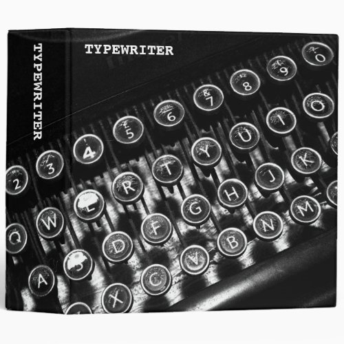 Vintage Typewriter 2in Binder