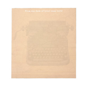 Vintage Typewriter - 5.5" x 6" Notepad