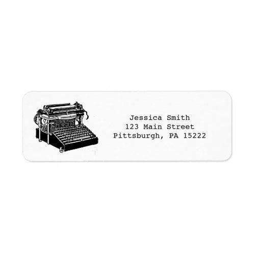 Vintage Typewriter Address Labels