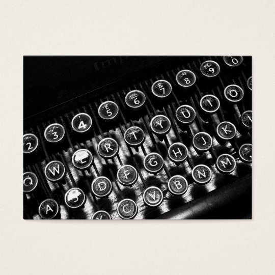 Vintage Typewriter Business Card