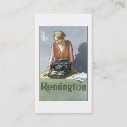 Vintage Typewriter Business Card
