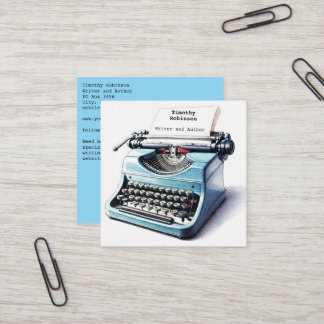 Vintage Typewriter Business Card