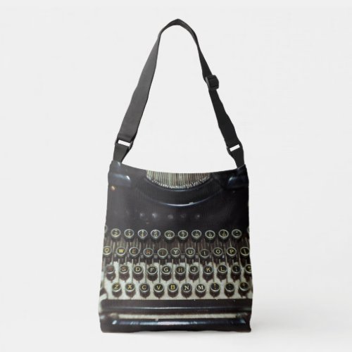 Vintage Typewriter Crossbody Bag