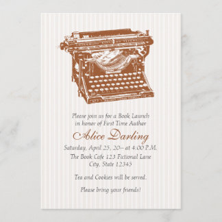 Vintage Typewriter Invitation