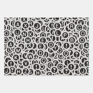 Vintage Typewriter Keys Wrapping Paper