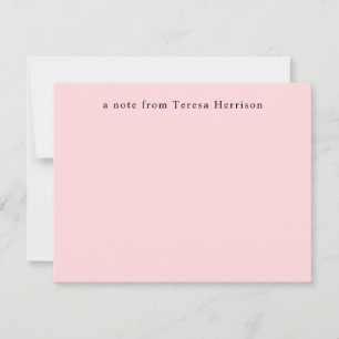 Vintage Typewriter   Minimal Simple Cream Design Note Card