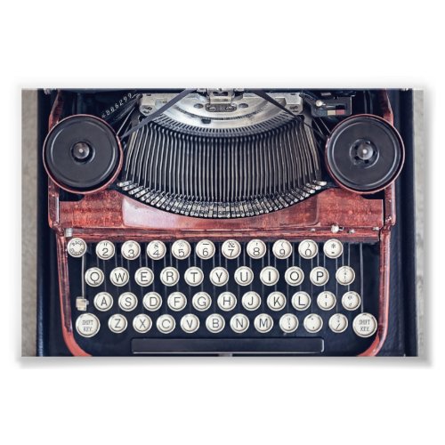 Vintage Typewriter Photo Print