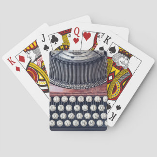 Vintage Typewriter Poker Cards