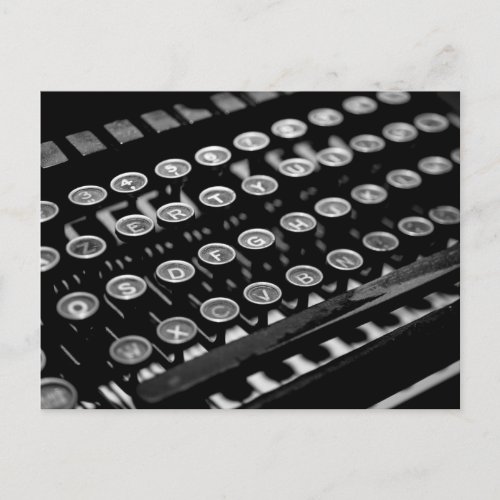Vintage Typewriter Postcard