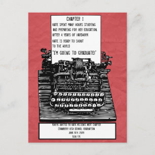 Vintage Typewriter Postcard