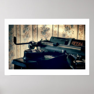 Vintage Typewriter Poster
