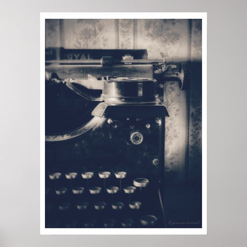 Vintage Typewriter Poster