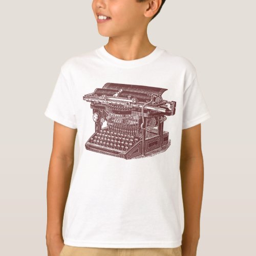 Vintage Typewriter T_Shirt