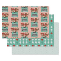 Vintage typewriter  wrapping paper sheets