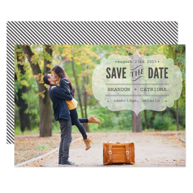 Vintage Typewritten Save The Date Announcement