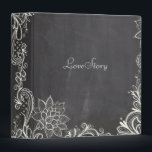 vintage typography flourish Chalkboard Wedding 3 Ring Binder<br><div class="desc">vintage chalkboard wedding invitations and rustic country wedding favors.</div>