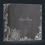 vintage typography flourish Chalkboard Wedding 3 Ring Binder<br><div class="desc">vintage chalkboard wedding invitations and rustic country wedding favors.</div>
