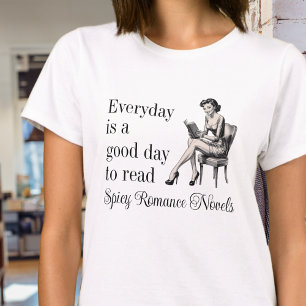 Vintage Typography Good Day to Read Book Lovers T-Shirt