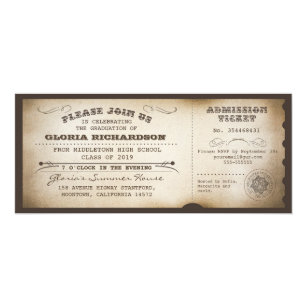 graduation ticket invitations announcements zazzle