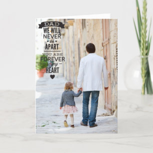 Vintage Typography Happy Father's Day Photo Card