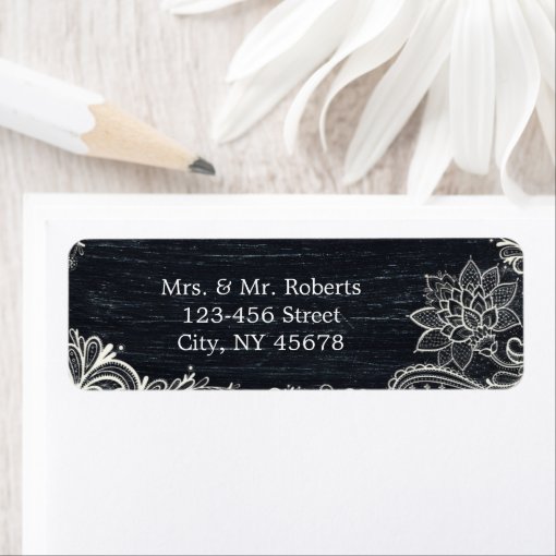 Vintage Typography rustic wedding chalkboard Label | Zazzle