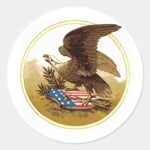 Vintage U.S. American Eagle Sticker