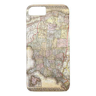 Vintage U.S. Map Print United States of America iPhone 8/7 Case