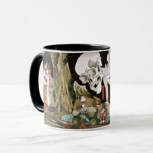 Vintage Ukiyo-e Kuniyoshi Skeleton Specter Art Mug