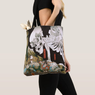 Vintage Ukiyo-e Kuniyoshi Skeleton Specter Art Tote Bag