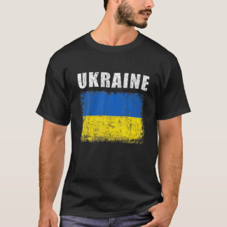 Vintage Ukraine Flag Pride Gifts T-Shirt
