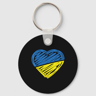 Vintage Ukraine Ukrainian Flag Pride Ukraine Flag Keychain