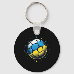 Vintage Ukrainian Bynner Fan Ukraine Flag Retro Ar Keychain