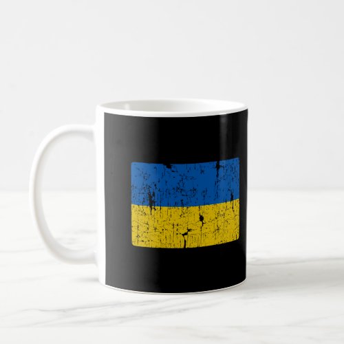 Vintage Ukrainian Flag Of Ukraine Retro Style Men  Coffee Mug