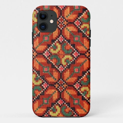 Vintage Ukrainian Slavic Embroidery iPhone Extreme iPhone 11 Case