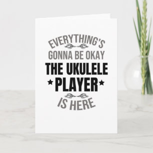 Vintage Ukulele Gifts Ukulele Players Gifts Card