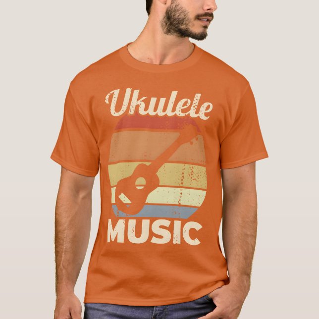 Vintage Ukulele Music vintage T-Shirt (Front)