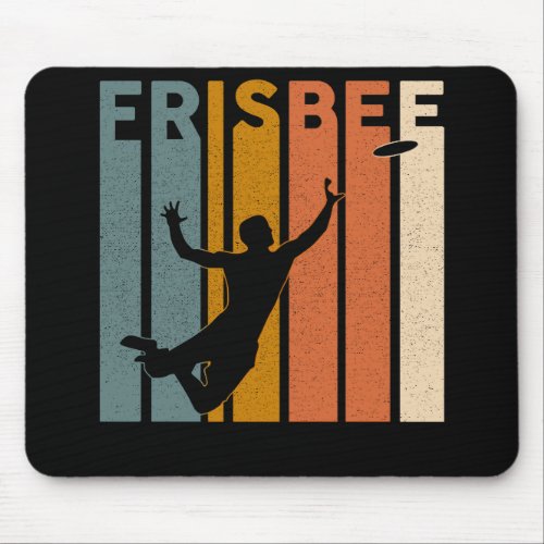 Vintage Ultimate Frisbee Sport Retro Mouse Pad