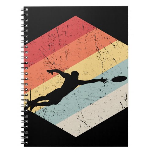 Vintage Ultimate Frisbee Sport Retro Notebook