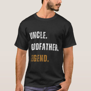 Vintage Uncle Godfather Legend Funny New Uncle Fat T-Shirt
