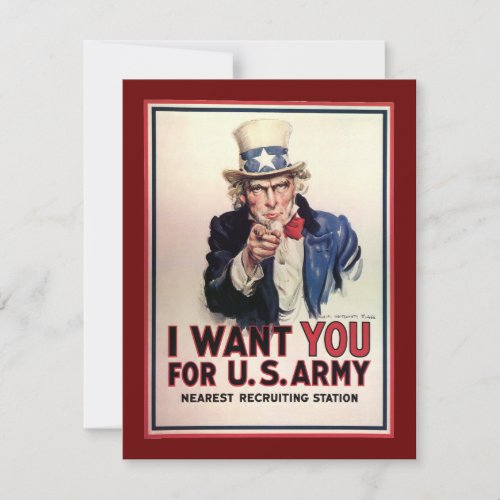 Vintage Uncle Sam Invitations